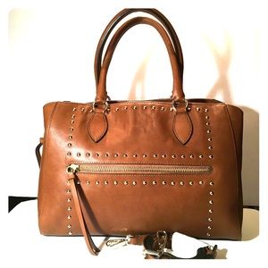 NEW Cole Haan Brown Leather Tote